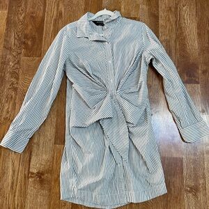 Norma Kamali Striped Dress Medium